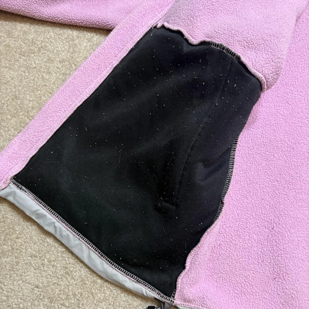 The North Face Denali Jacket Youth XL Pink‎ Gray Polartec Fleece Full Zip